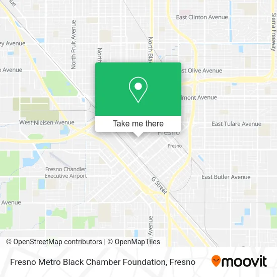 Fresno Metro Black Chamber Foundation map