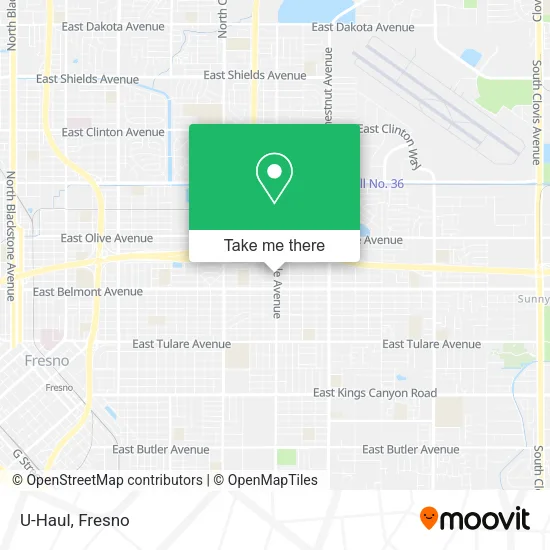 Mapa de U-Haul