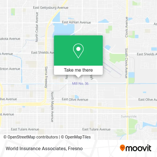 World Insurance Associates map