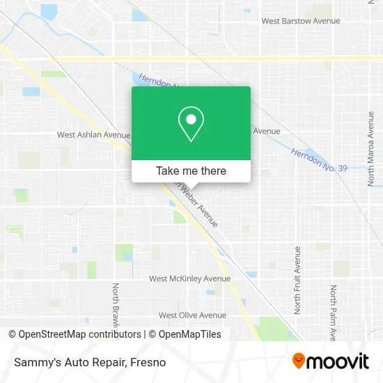 Sammy's Auto Repair map