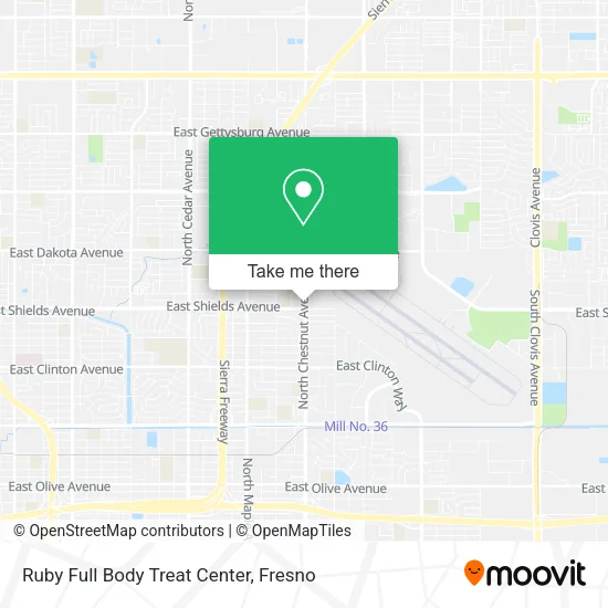 Mapa de Ruby Full Body Treat Center