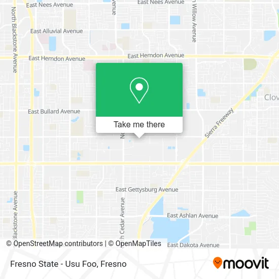 Mapa de Fresno State - Usu Foo