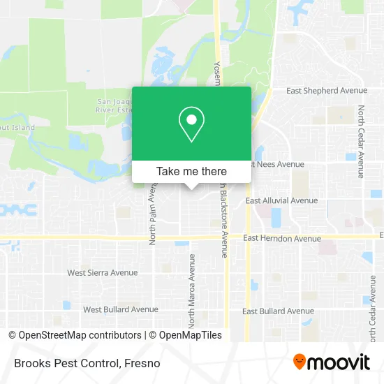 Brooks Pest Control map