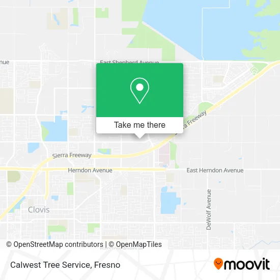 Calwest Tree Service map