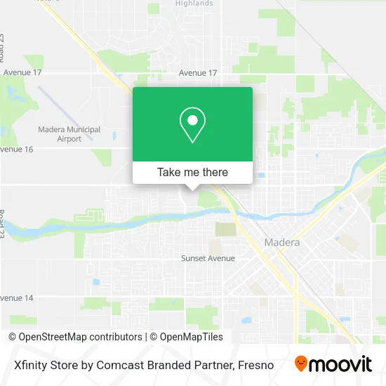 Xfinity Store by Comcast Branded Partner map
