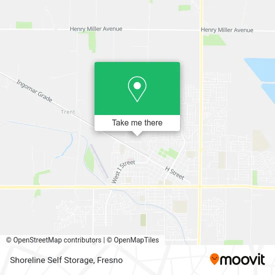 Shoreline Self Storage map