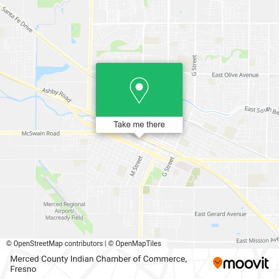 Merced County Indian Chamber of Commerce map
