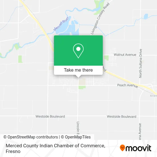 Merced County Indian Chamber of Commerce map