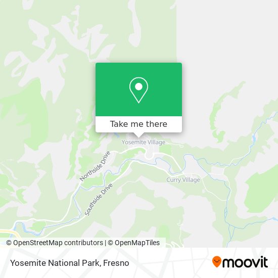 Yosemite National Park map