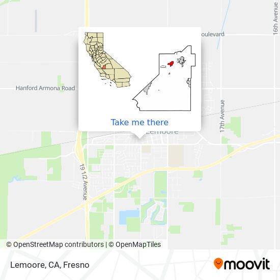 Lemoore, CA map