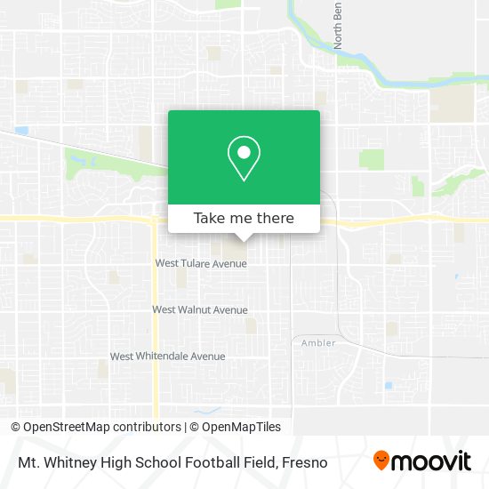 Mt. Whitney High School Football Field map
