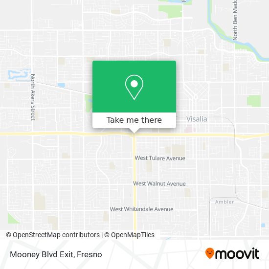 Mapa de Mooney Blvd Exit
