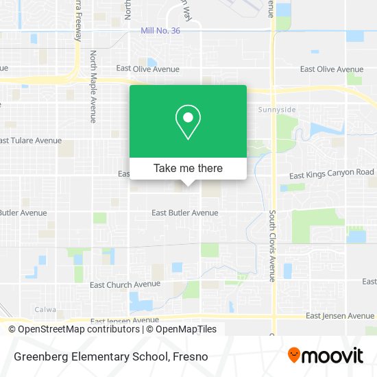 Mapa de Greenberg Elementary School