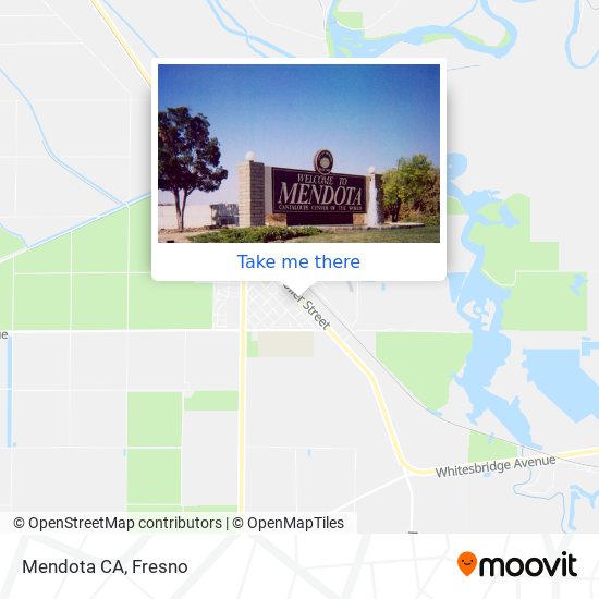 Mendota CA map