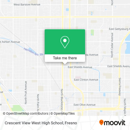 Crescent View West High School map