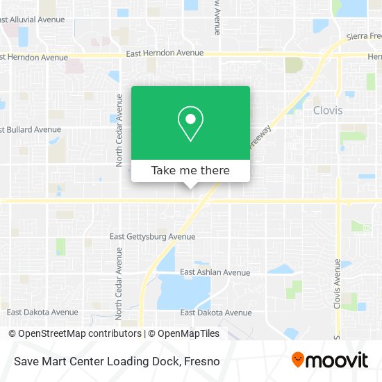 Save Mart Center Loading Dock map