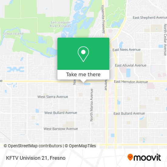KFTV Univision 21 map