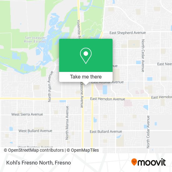 Mapa de Kohl's Fresno North