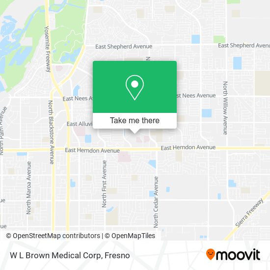 W L Brown Medical Corp map