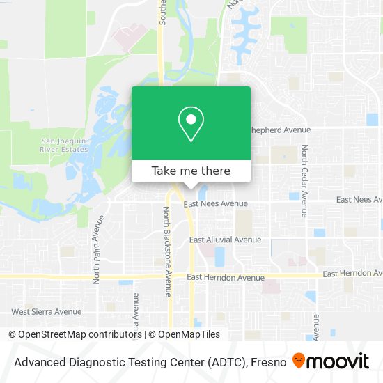 Advanced Diagnostic Testing Center (ADTC) map