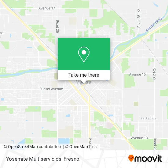 Yosemite Multiservicios map