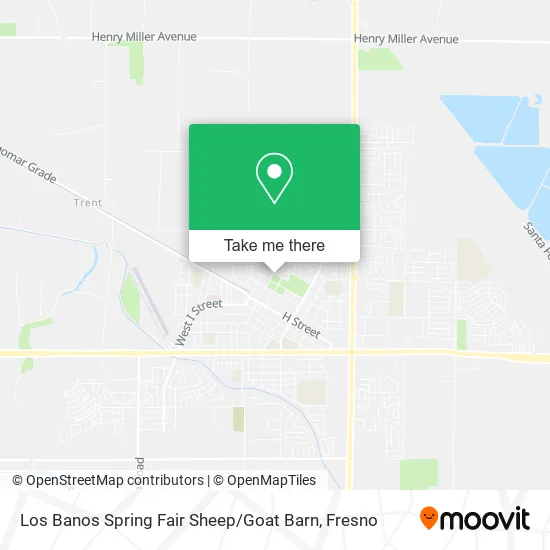 Los Banos Spring Fair Sheep / Goat Barn map