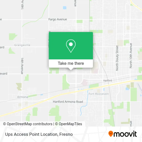 Ups Access Point Location map