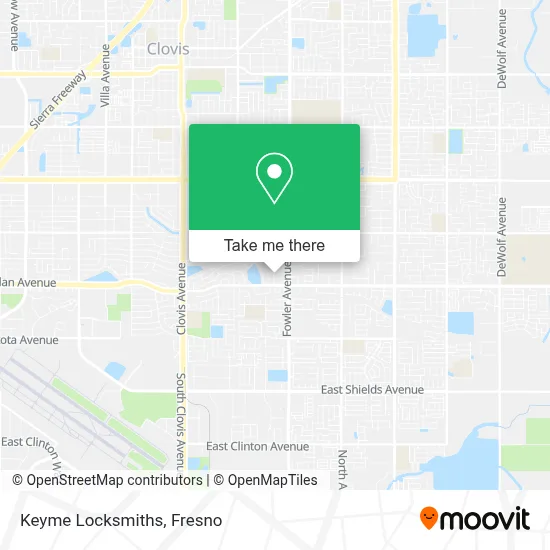 Keyme Locksmiths map
