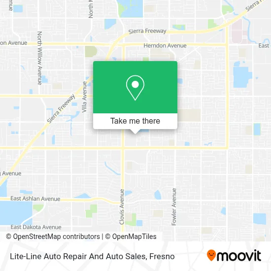 Lite-Line Auto Repair And Auto Sales map