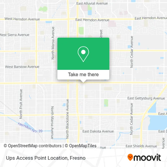 Ups Access Point Location map