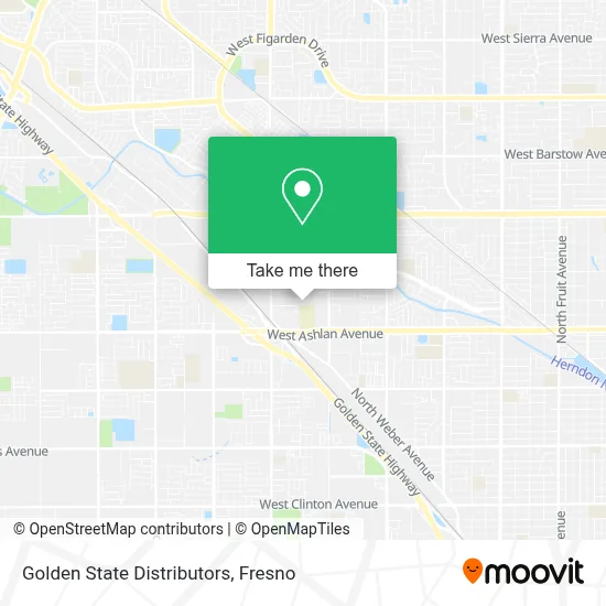 Golden State Distributors map