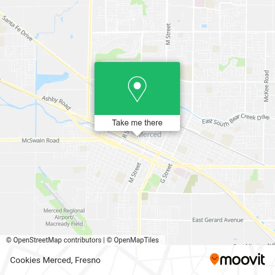 Cookies Merced map