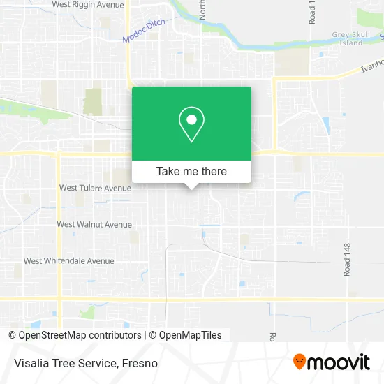 Visalia Tree Service map