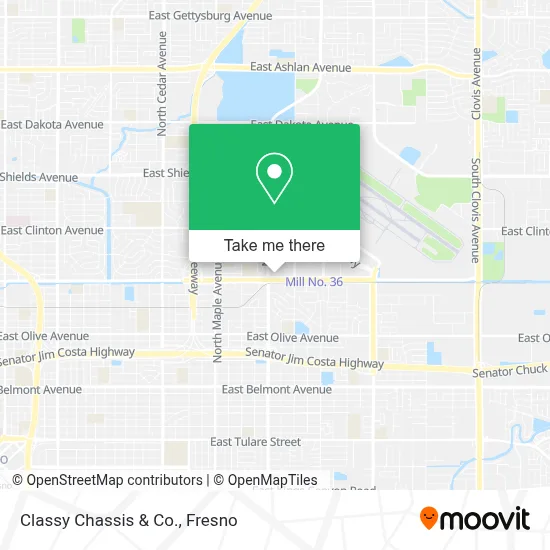 Classy Chassis & Co. map