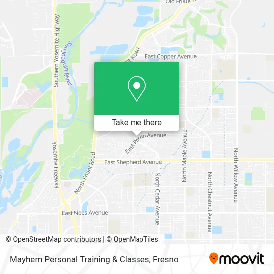 Mayhem Personal Training & Classes map