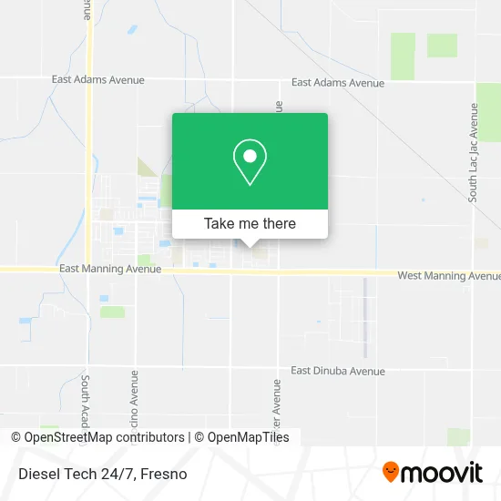 Diesel Tech 24/7 map