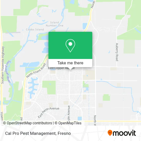 Cal Pro Pest Management map