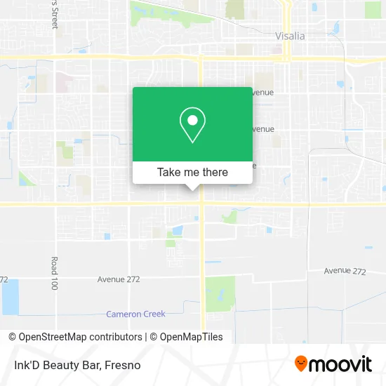 Ink'D Beauty Bar map