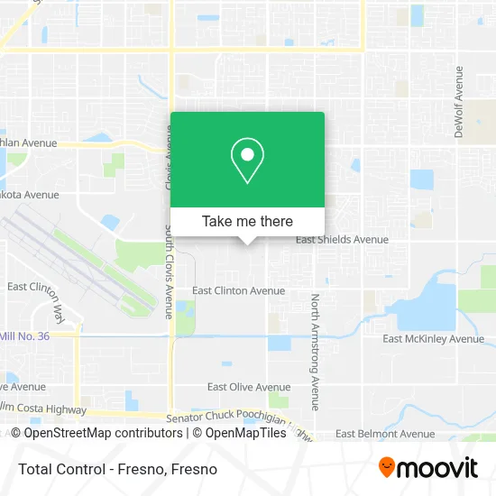 Total Control - Fresno map