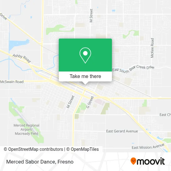 Merced Sabor Dance map