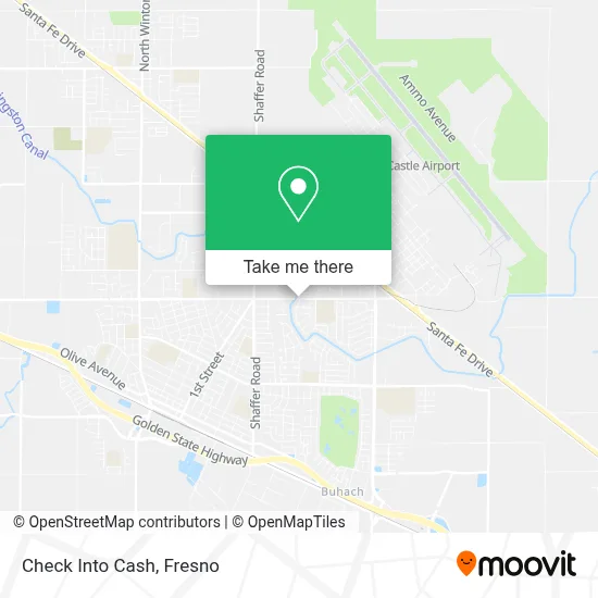 Check Into Cash map