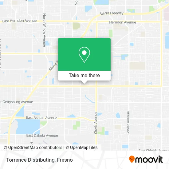 Torrence Distributing map