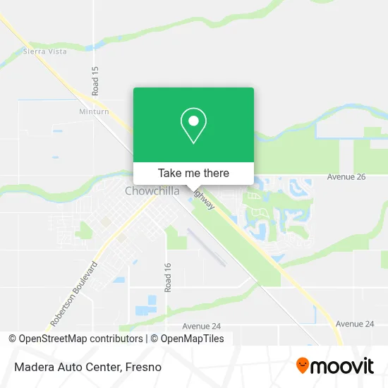 Madera Auto Center map