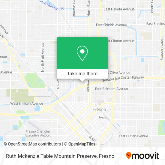 Ruth Mckenzie Table Mountain Preserve map