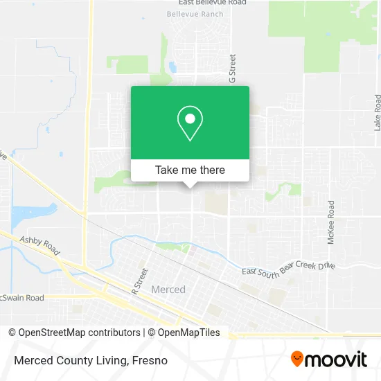 Merced County Living map