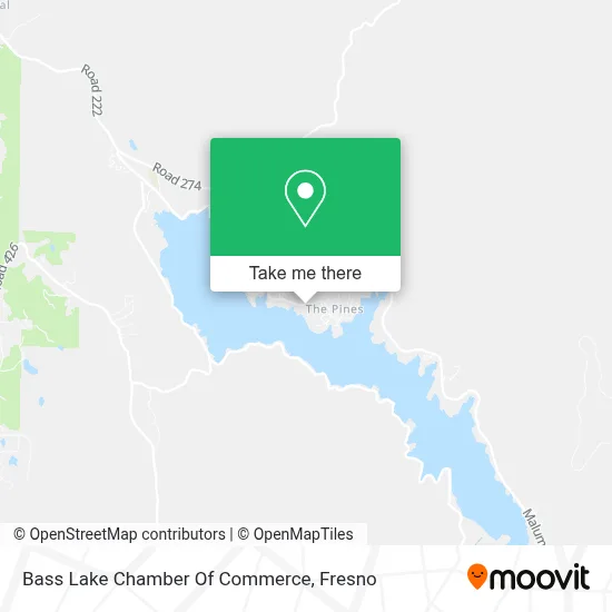 Bass Lake Chamber Of Commerce map