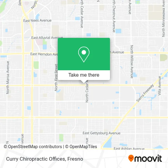 Curry Chiropractic Offices map