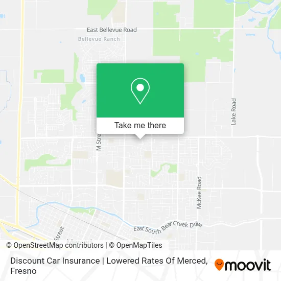 Discount Car Insurance | Lowered Rates Of Merced map