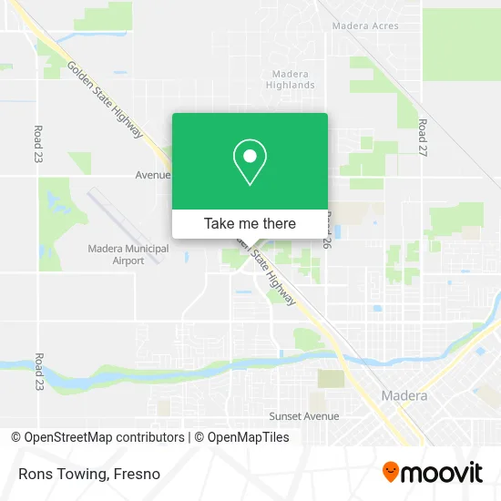 Rons Towing map