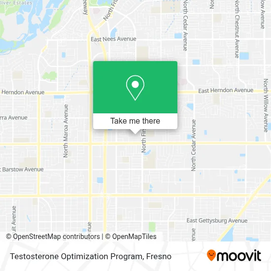 Testosterone Optimization Program map